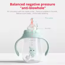 Multifunctional Baby Drinking Bottle -180, BPA-Free, with Straw and Lid